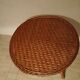 Table ronde 4 couverts en osier