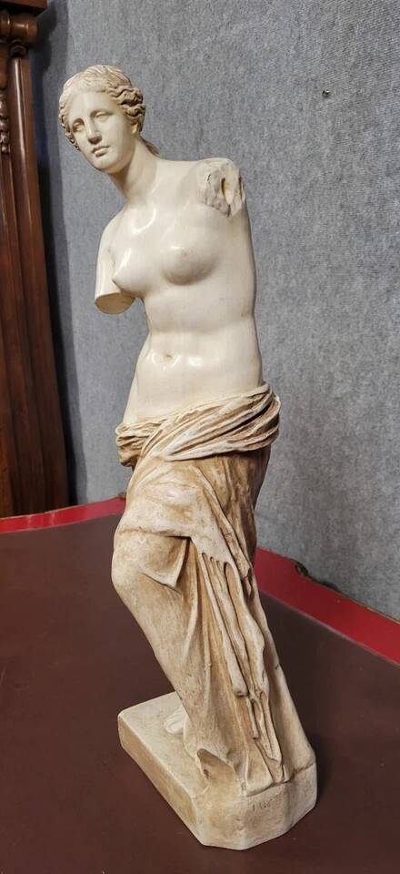 Sculpture en plâtre peint époque Napoléon III vers 1880