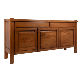 Seltz House solid elm sideboard, 1960s