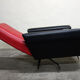 Vintage armchair Rockabilly rare reclining version with ashtray