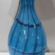 White day abat lamp and blue glass foot 1940/1960