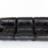 Marsala Lounge 3-Seater Leather Sofa by Michel Ducaroy for Ligne R