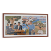 Large reproduction of Pier "Basque Scene" Basque Country
