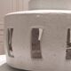 Brutalist lamp in glazed terracotta – Albert Spinelli (20th century)