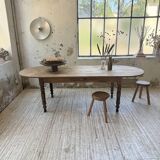 Oval farmhouse table 250cm pine