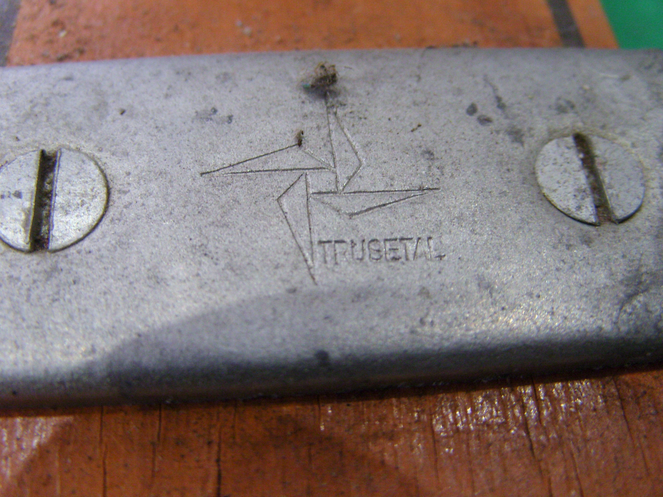 Pair of vintage wooden child skis