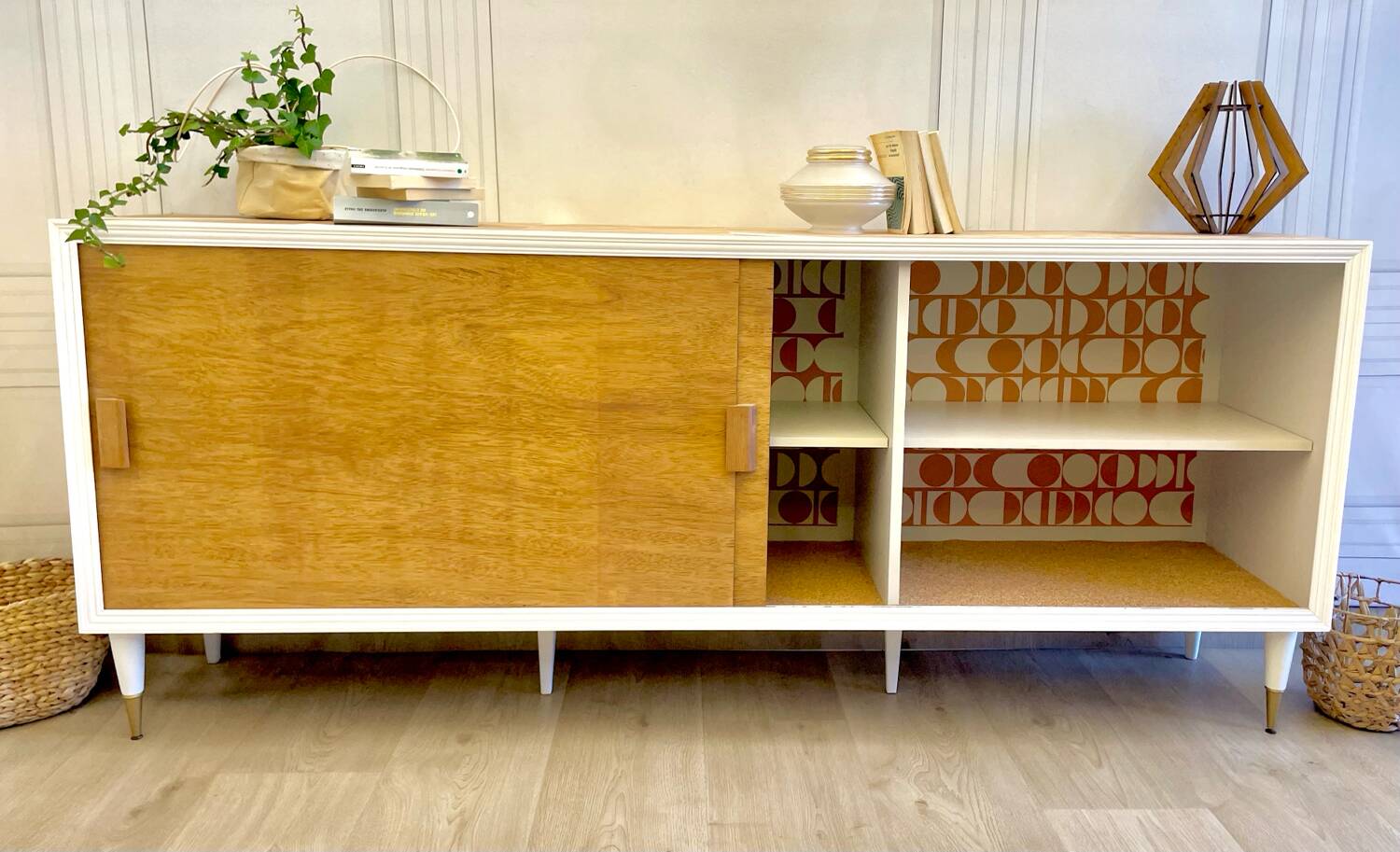 Vintage sliding door enfilade