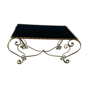 table basse en métal - noir