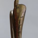 Ewer in gilded brass fully chiseled 19°