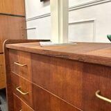 Vintage chest of drawers with compass feet