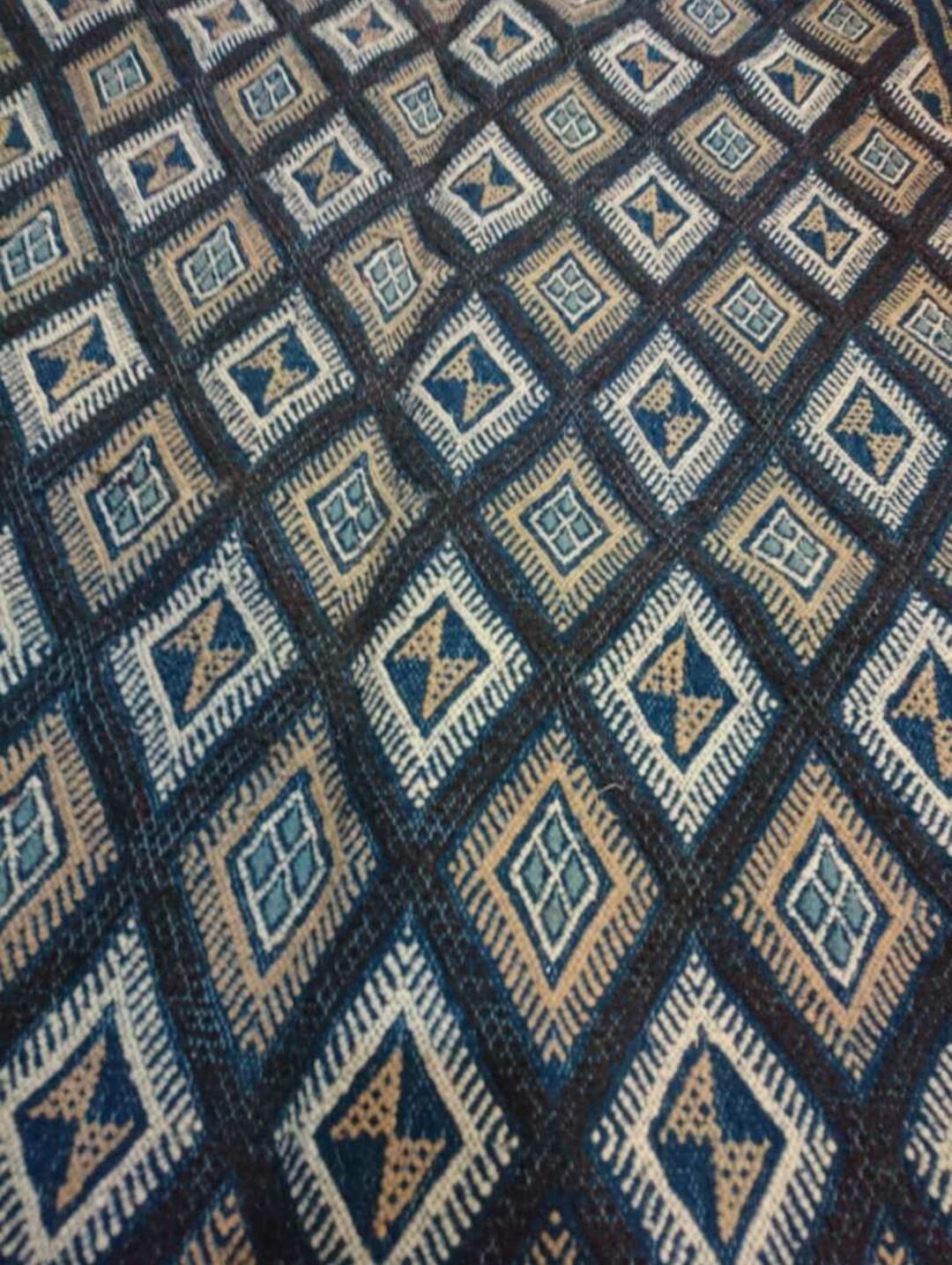 Kilim blue berber margoum carpets 170x256cm
