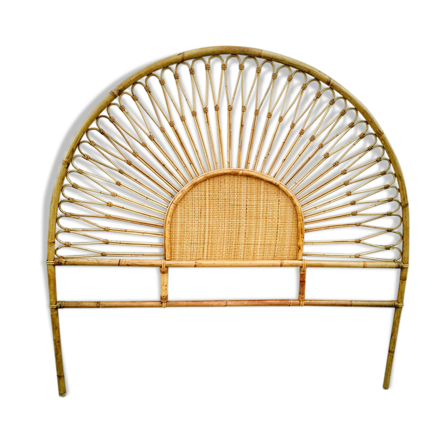 Rattan headboard