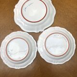 3 signed moustier plates