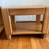 Pair of elm sofa pieces 1970