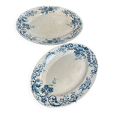 Service plates, iron earth, Sévigné, HB & Cie