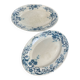 Service plates, iron earth, Sévigné, HB & Cie