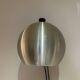 round brushed metal wall light 1970