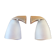 Pair dolly wall light  by Franco Mirenzi for Valenti