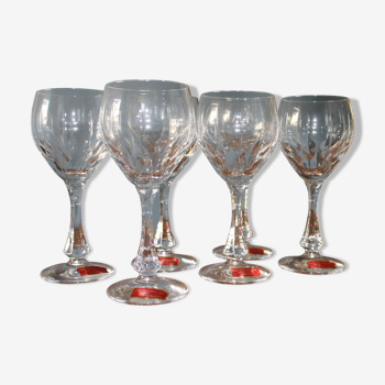 Crystal water glasses from Lorraine