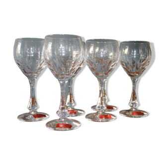 Crystal water glasses from Lorraine