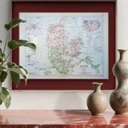 Denmark and dependencies, period map, 1887, Authentic