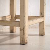 Antique table in solid white pine (circa 1920)