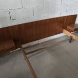 Lit scandinave en teck vintage