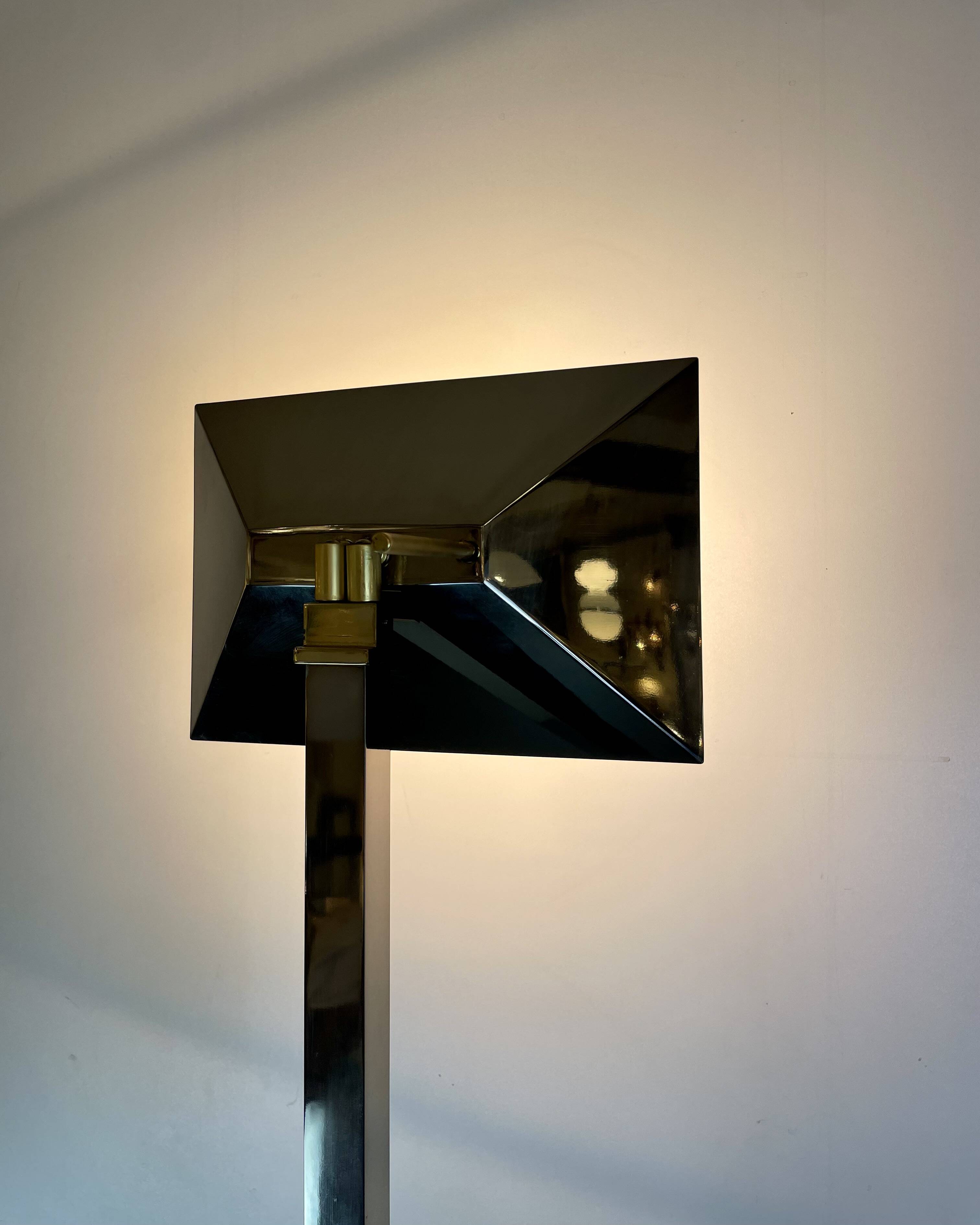 Hollywood Regency Floor Lamp by Deknudt Belgium, 1980s