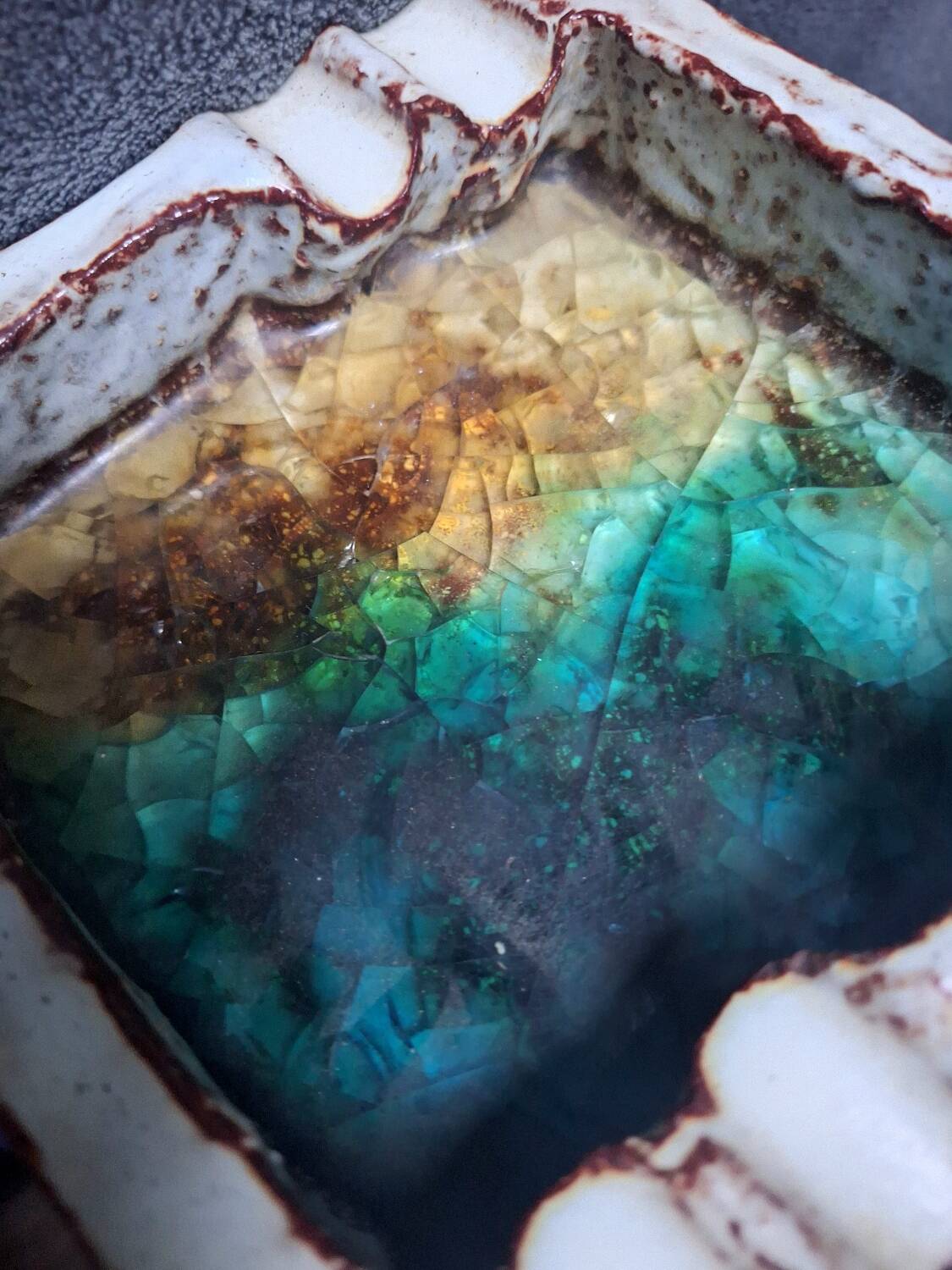 Mobach Utrecht ceramic ashtray, vintage pocket emptier