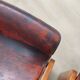 Curved wooden and leather chairs by Afra and Tobia Scarpa from the 1970s, set of 4.