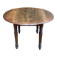 Table ovale à volets extensible Louis Philippe en bois massif du XIXème