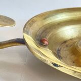 Antique solid bronze hand candlestick