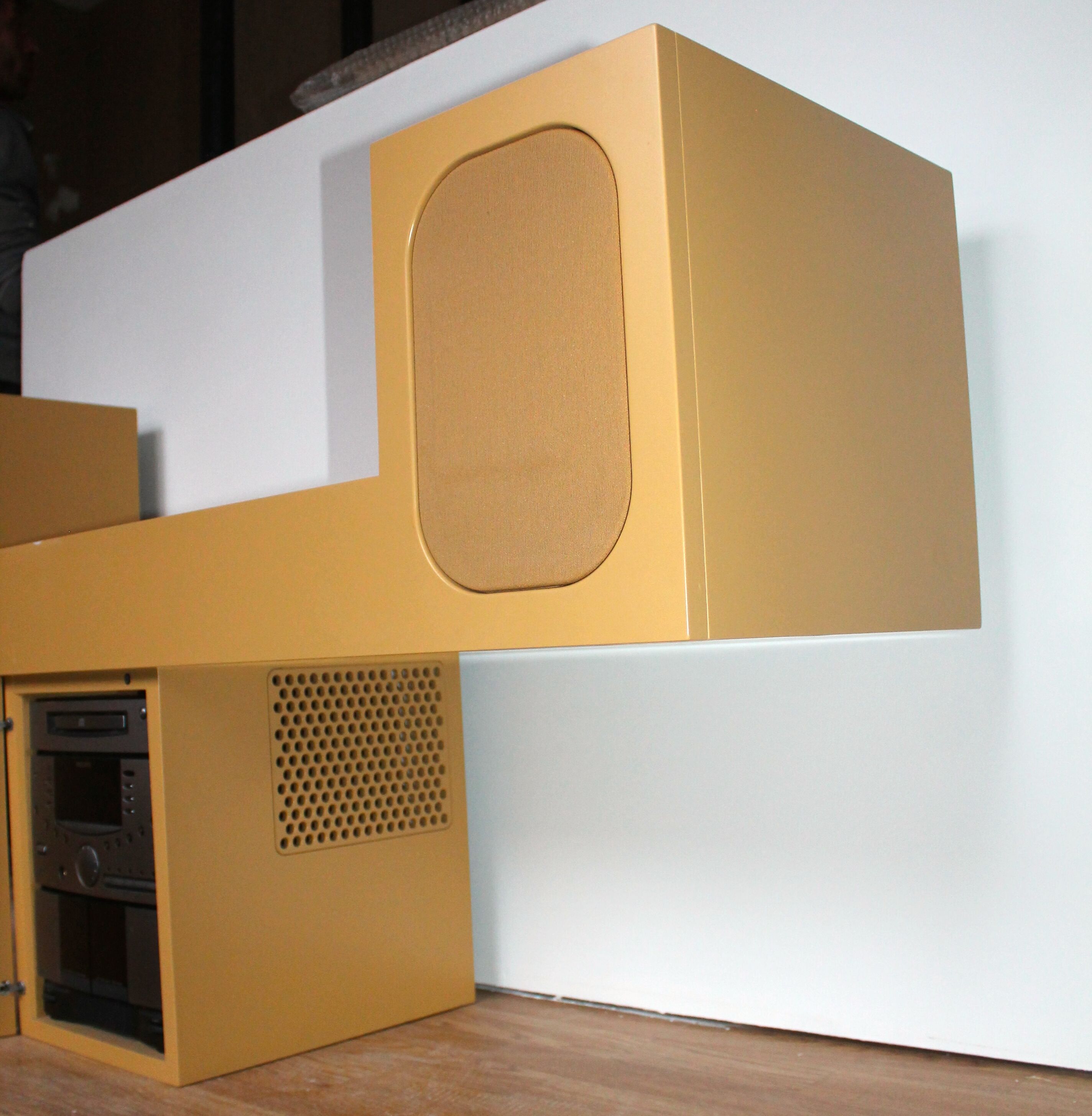 Former furniture hifi LEOLUX for Philips vintage 70's 80's