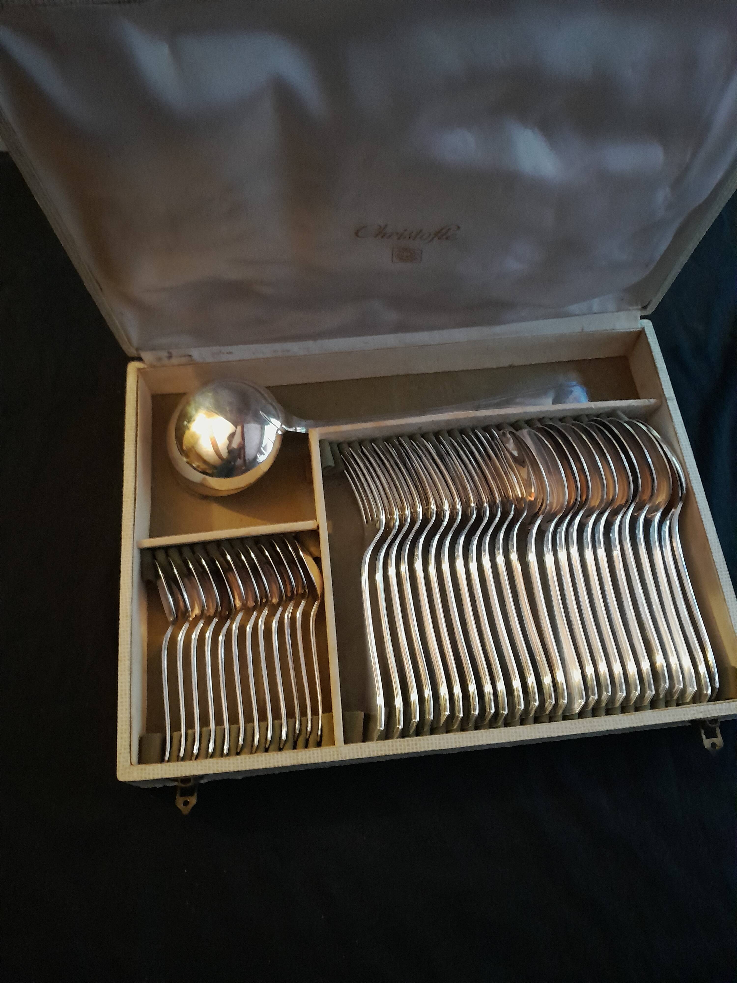 menagere 37 pieces christofle model art deco america