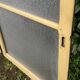 Pair of antique translucent glass sliding doors