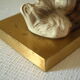 Ceramic duck table lamp and vintage adjustable brass
