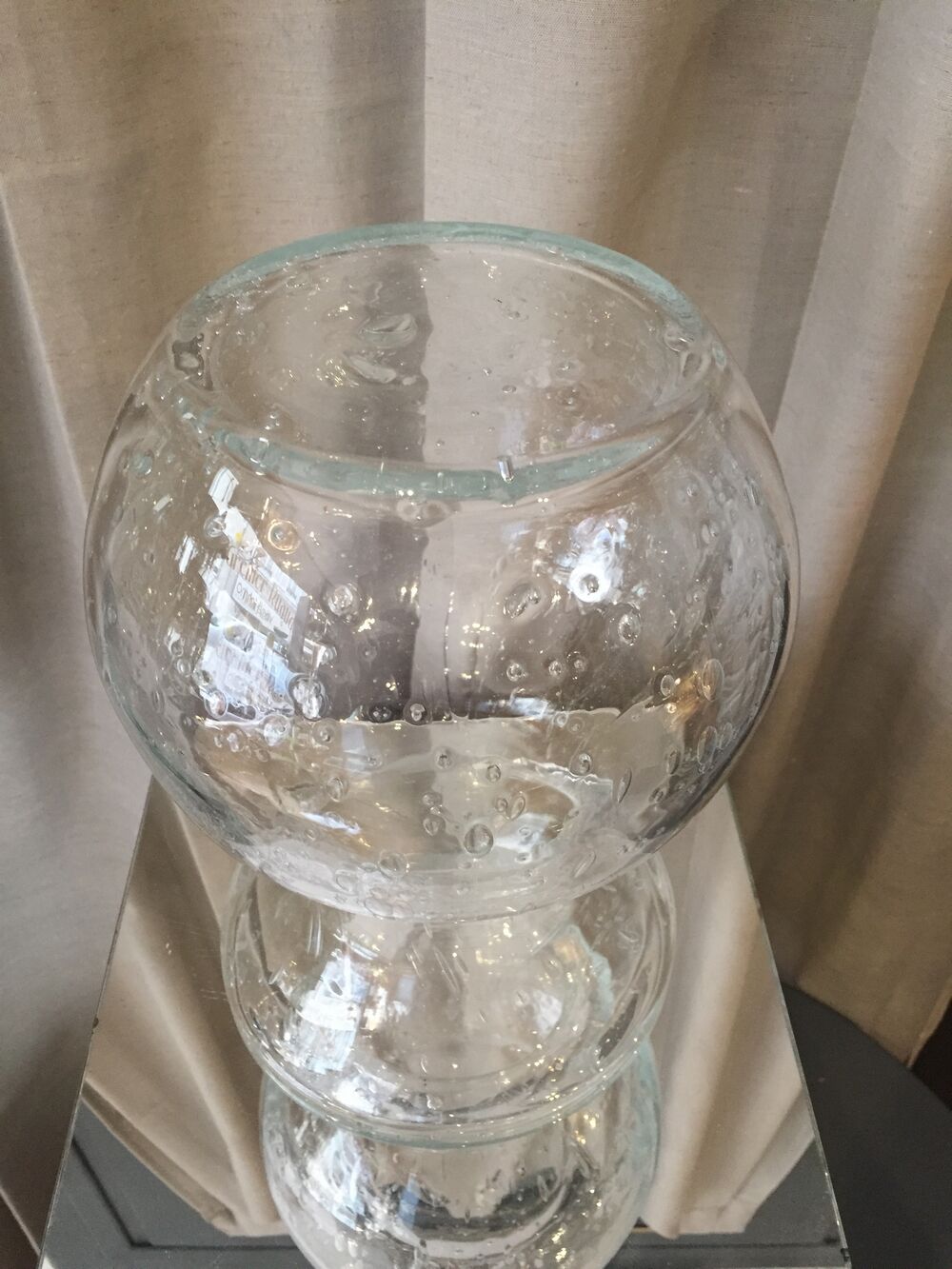 Crystal bubble vase