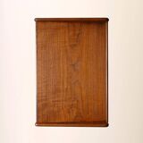 Scandinavian bedside table in teak and rattan