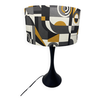 Lampe pied tulipe esprit Seventies