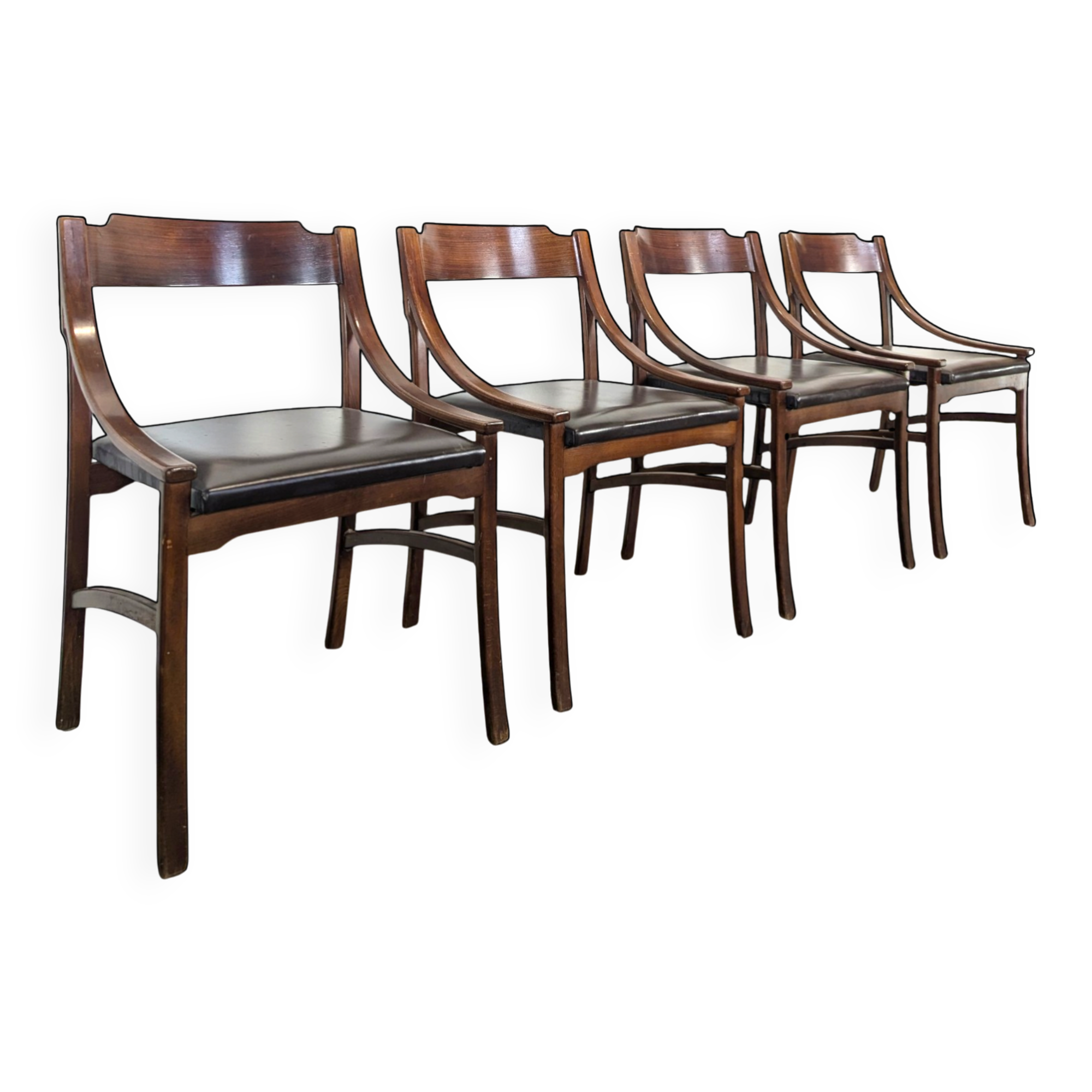 Set of 4 chairs model 110 by Ico Parisi
