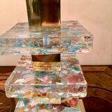 Paire de lampes Arlequin en verre Murano, XXe siècle