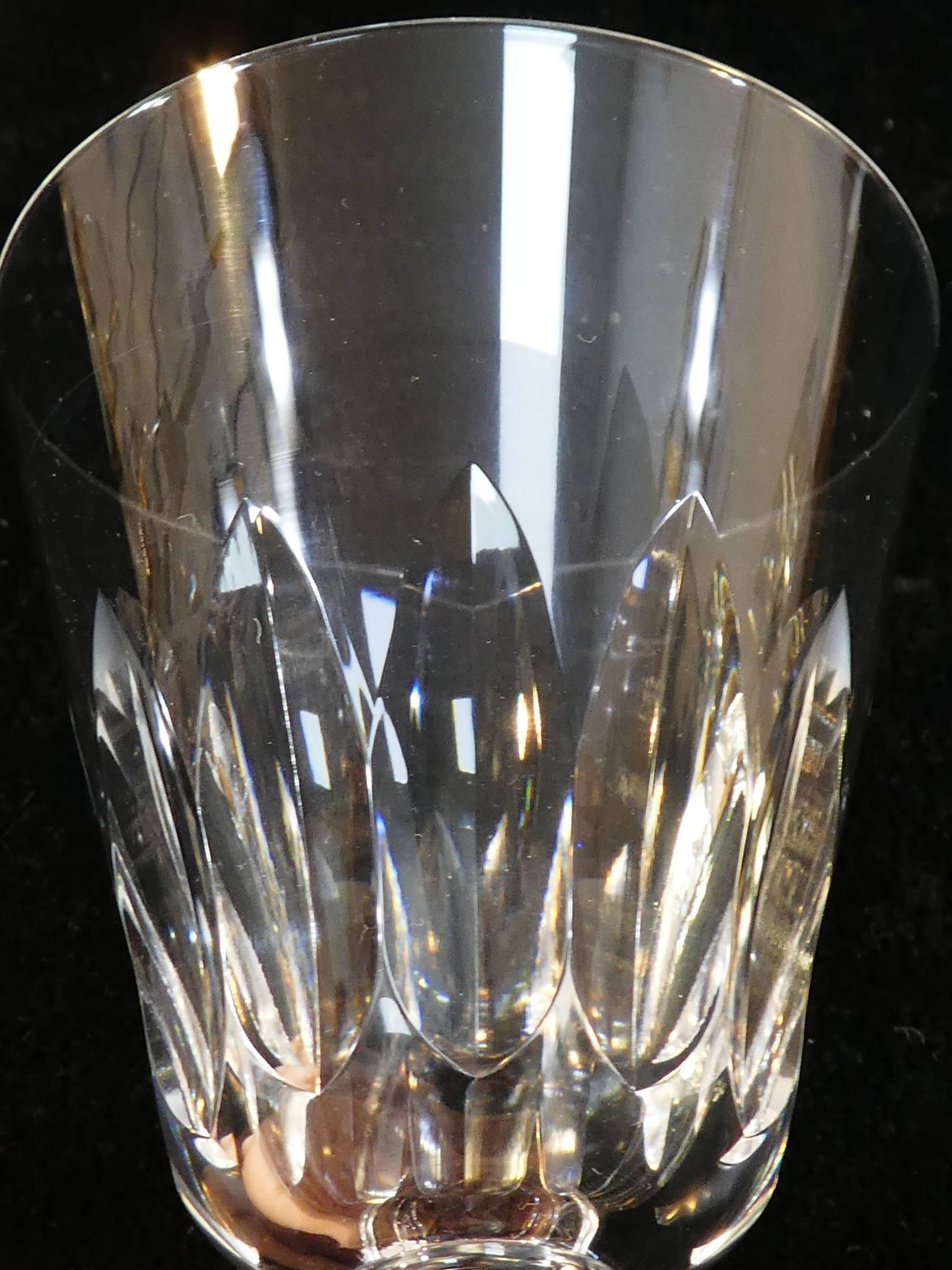 10 white wine glasses in baccarat crystal model cote d'azur