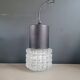Vintage molded glass globe pendant light