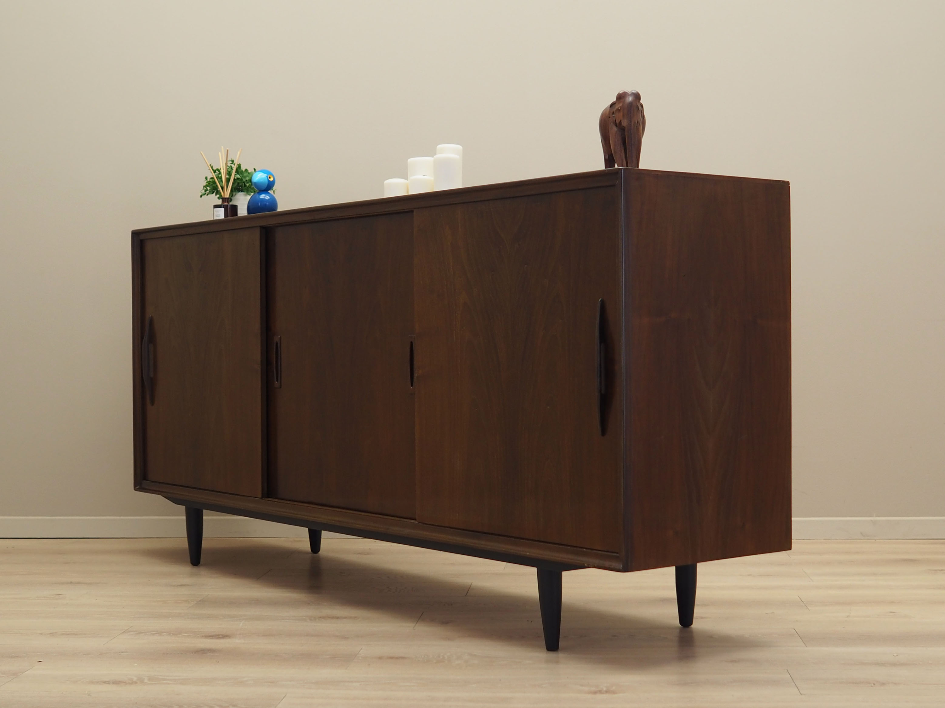 Walnut sideboard, Danish design, 1970s, production: Denmark