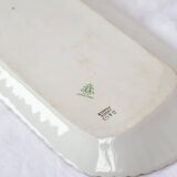 Rectangular porcelain platter from Limoges Bernardaud (41 x 16 cm)