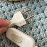 Pair of vintage 80s flower lamps