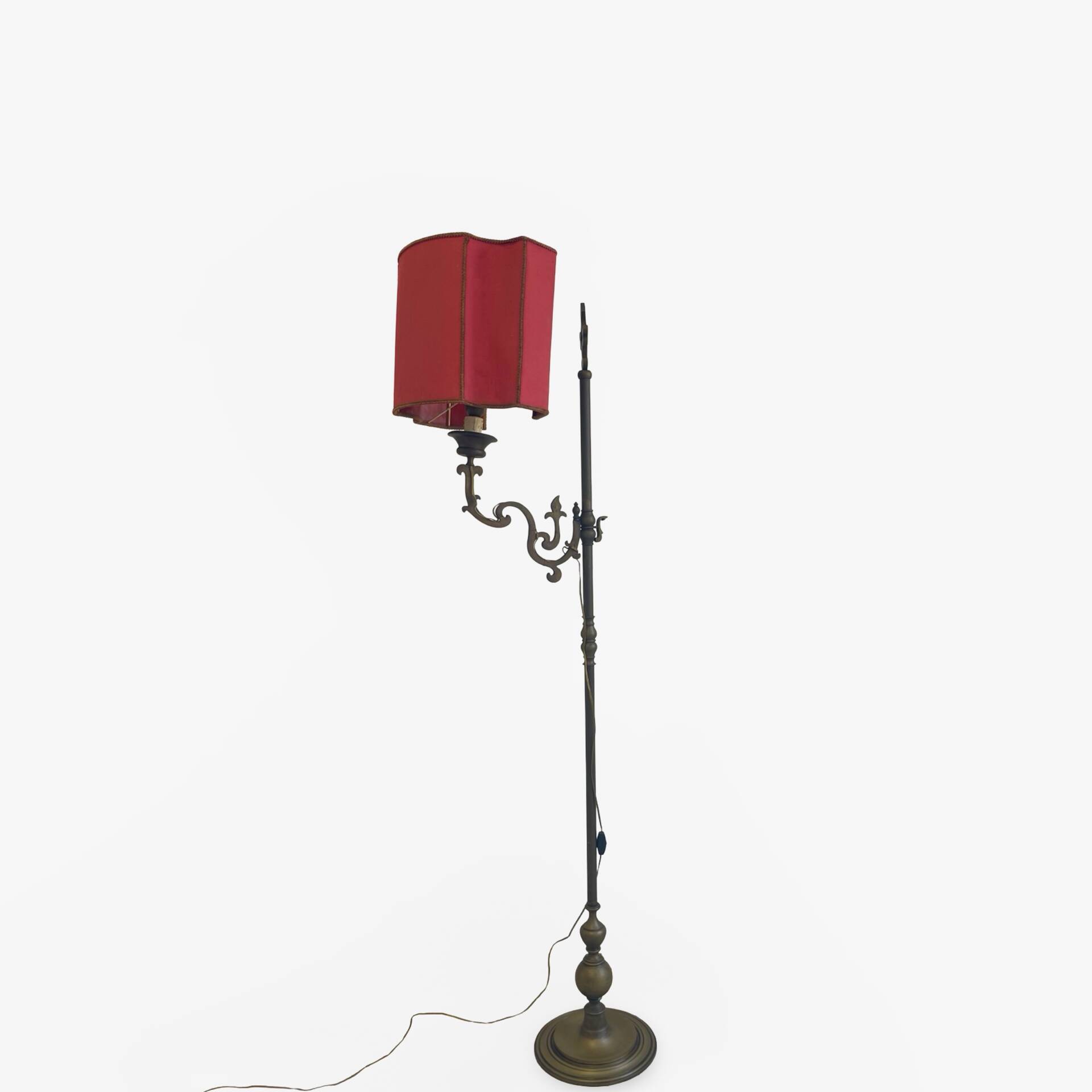 antique Art Nouveau floor lamp