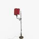 antique Art Nouveau floor lamp