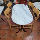 Bistro table with marble top