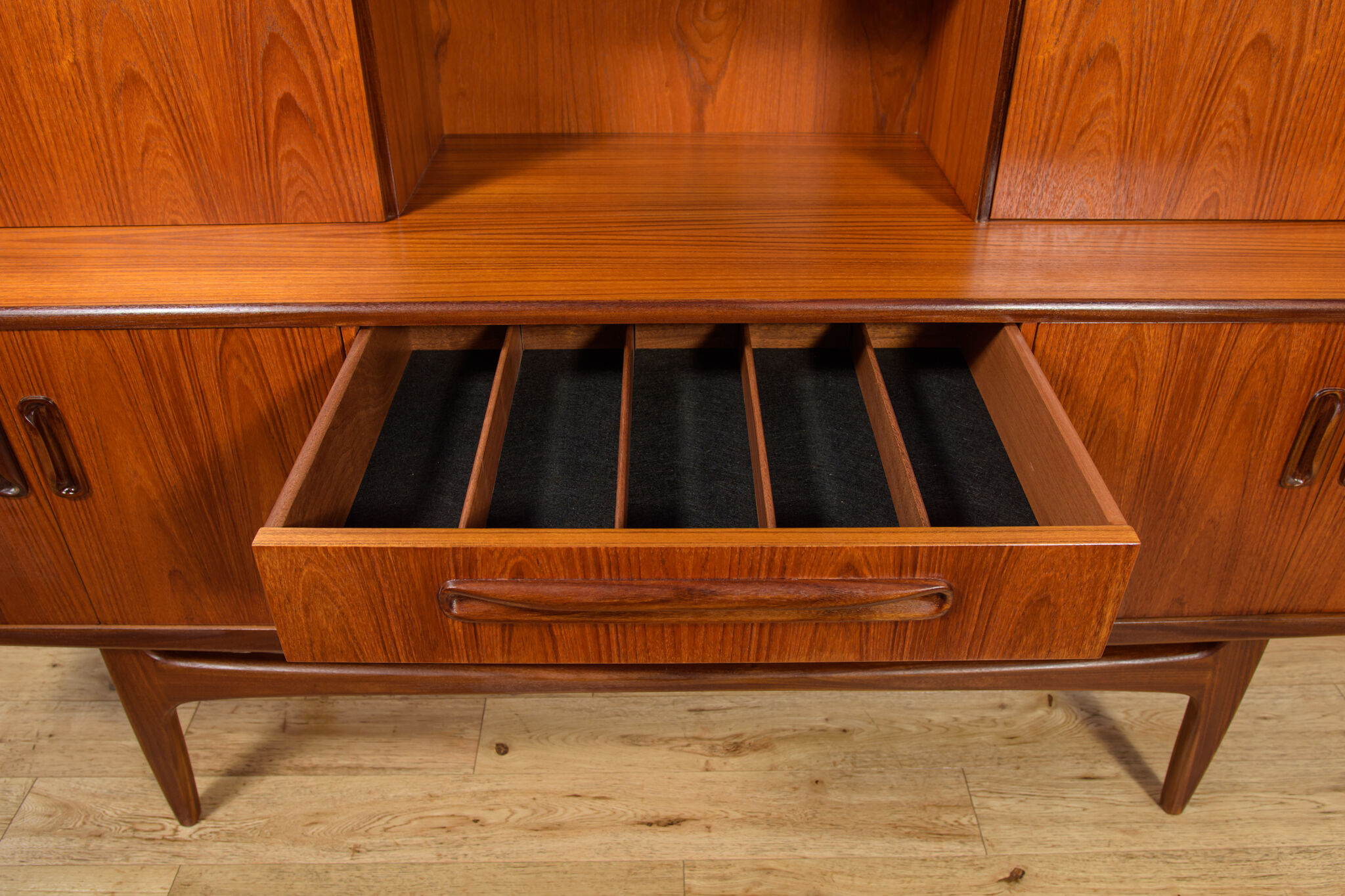 Mid-century model Fresco sideboard in teak by Victor Wilkins for G-Plan, United Kingdom, 1960s